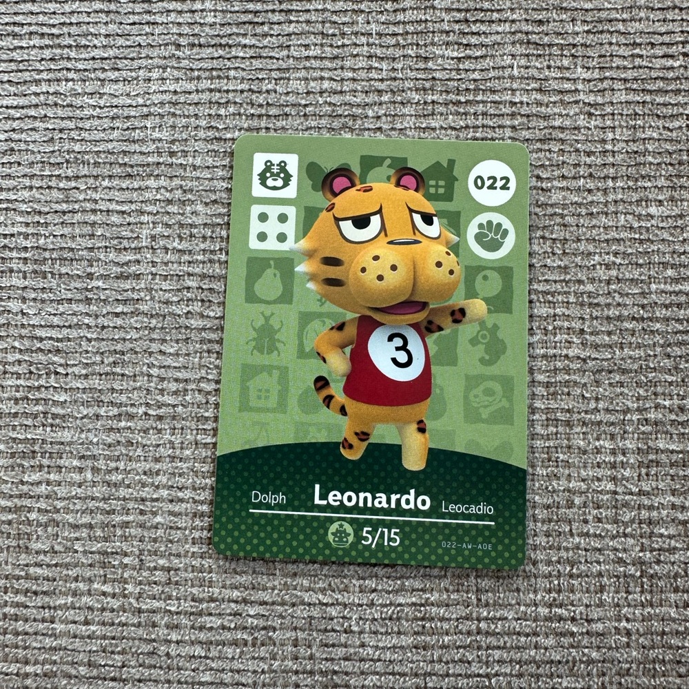 Animal Crossing Character Card - Green Leonardo